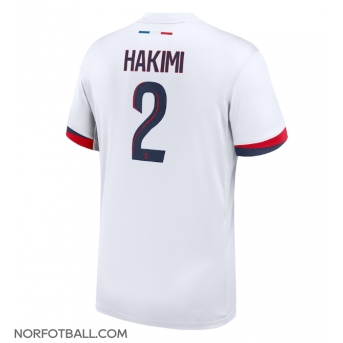 Billige Fotballdrakt Paris Saint-Germain Achraf Hakimi #2 Replika Bortedrakt 2024-25 Kortermet